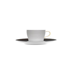 AURÉOLE CLAIR DE LUNE Tea cup, saucer | Dinnerware | FÜRSTENBERG