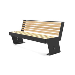 Noir bench | Seating | Urbo