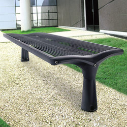 Vesta mesh backless bench |  | Concept Urbain