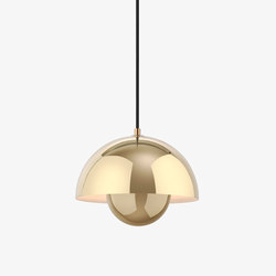 Flowerpot VP1 Brass-plated | Suspended lights | &TRADITION