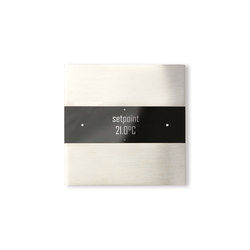 Deseo intelligent thermostat - brushed nickel | KNX-Systems | Basalte