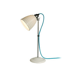 Hector Bibendum Table Light, White with Turquoise Cable | Lampade tavolo | Original BTC