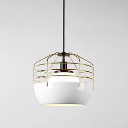 Bluff City 14 - inch (White/Brass) | Suspended lights | Roll & Hill