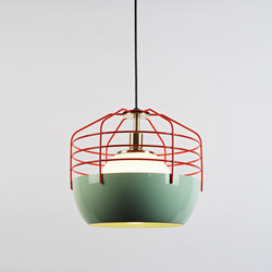 Bluff City 14 - inch (Mint/Red) | Suspended lights | Roll & Hill