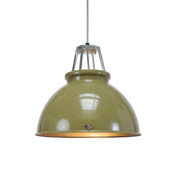 Titan Size 3 Pendant Light, Olive Green/Bronze Interior | Suspended lights | Original BTC