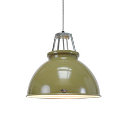 Titan Size 3 Pendant Light, Olive Green/White Interior | Suspended lights | Original BTC