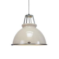 Titan Size 3 Pendant Light, Putty Grey with Etched Glass | Suspended lights | Original BTC