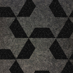 Ecoustic Panel Tri Black On Charcoal | sound-absorbing | complexma