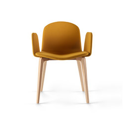Bob XL Wood Chair with Armrests | Chaises | ONDARRETA