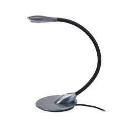 Zonda Table Light, anodised titanium with black leather | Table lights | Original BTC
