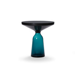 Bell Side Table steel-glass-blue | Side tables | ClassiCon