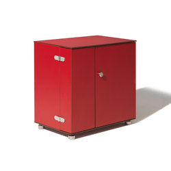 Organizer S bar outdoor cabinet in red | Complementary furniture | Citygarten