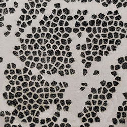 GCFlow Mosaic Ellipse white cement - black aggregate | Exposed concrete | Graphic Concrete