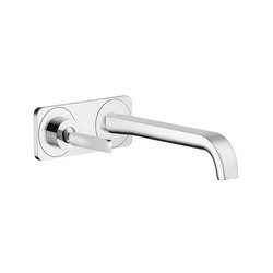 AXOR Citterio E Single lever basin mixer for concealed installation with plate wall-mounted |  | AXOR
