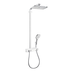 hansgrohe Raindance Select E 360 Showerpipe termostato ducha visto ShowerTablet Select 300 | Grifería para duchas | Hansgrohe
