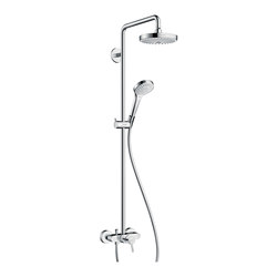 hansgrohe Croma Select S 180 2jet Showerpipe with single lever mixer | Shower controls | Hansgrohe