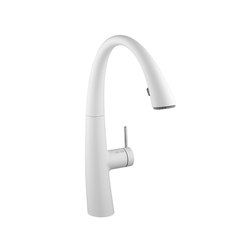 KWC ZOE Lever mixer | Covered pull-out spray | Kitchen taps | KWC Home