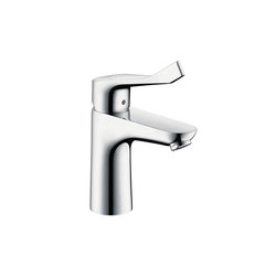 hansgrohe Focus Single lever basin mixer 100 CoolStart without waste set, with extra long handle |  | Hansgrohe