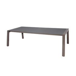 Baia dining table 240x100 cm (glass - post leg) | Tabletop rectangular | Mamagreen
