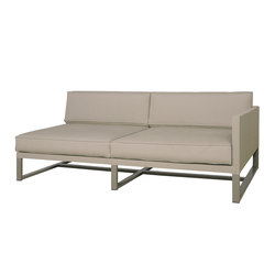 Mono left hand sectional (4" Deeper) | with armrests | Mamagreen