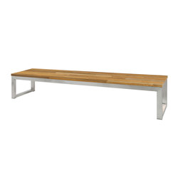 Oko bench 260 cm (random laminated top) | without armrests | Mamagreen
