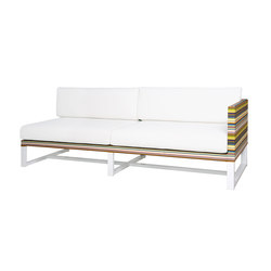 Stripe left sectional | with armrests | Mamagreen