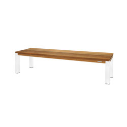 Vigo bench 180 cm (powdercoated steel) | without armrests | Mamagreen
