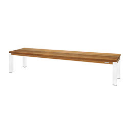 Vigo bench 220 cm (powdercoated steel) | without armrests | Mamagreen