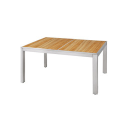 Zix dining table 160x100 cm (abstract slats) | Tabletop rectangular | Mamagreen