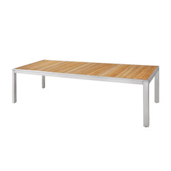 Zix dining table 270x100 cm (abstract slats) | Tabletop rectangular | Mamagreen