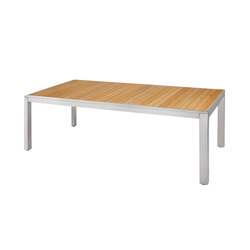 Zix dining table 220x100 cm (straight slats) | Tabletop rectangular | Mamagreen