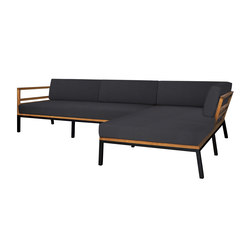 Zudu corner sofa asymetric | with armrests | Mamagreen