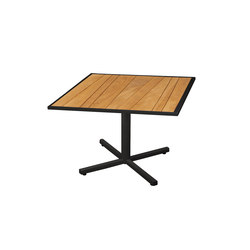 Allux coffee table 70x70 cm (Base P) abstract slat