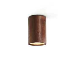 Solid | Downlight Cylinder in Walnut | Ceiling lights | Terence Woodgate