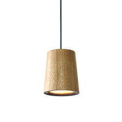 Solid | Pendant Cone in Walnut | Suspended lights | Terence Woodgate