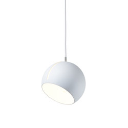 Tilt Globe pendant light white | Suspensions | Nyta