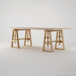 Trestle DINING TABLE | Tabletop rectangular | Karpenter