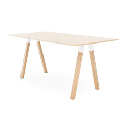 Frankie conference table high wooden A-leg 110cm wood | Stehtische | Martela