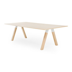Frankie conference table wooden A-leg wood | Objekttische | Martela