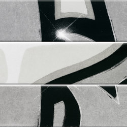 GRAFFITI schwarz-weiß | Ceramic tiles | steuler|design