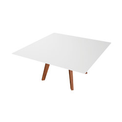 Slim Wood Collection Lounge | Lounge Table Square Wood 90 | Coffee tables | Viteo