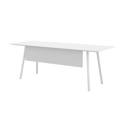 Maarten table 200x80cm with screen | Desks | viccarbe