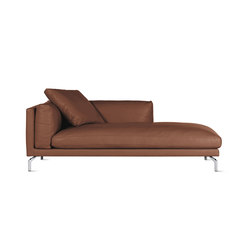 Como Chaise in Leather, Right | Modular seating elements | Design Within Reach