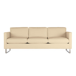 Goodland Sofa in Leather, Stainless Legs | Sofas | Design Within Reach