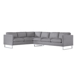 Goodland Large Sectional in Fabric, Right, Stainless Legs