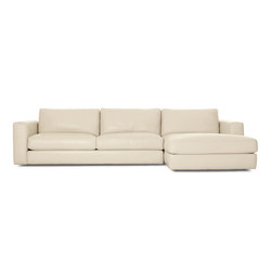 Reid Sectional Chaise Right in Leather | Canapés | Design Within Reach