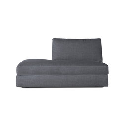 Reid Side Chaise Left in Fabric | Modular seating elements | Design Within Reach