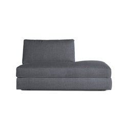 Reid Side Chaise Right in Fabric | Modular seating elements | Design Within Reach