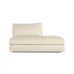 Reid Side Chaise in Right in Leather | Modular seating elements | Design Within Reach