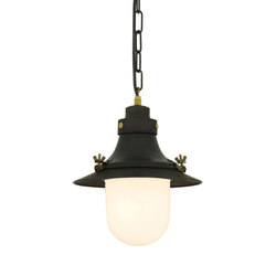7125 Ship's Small Decklight, Weathered Copper, Opal Glass | Suspended lights | Original BTC